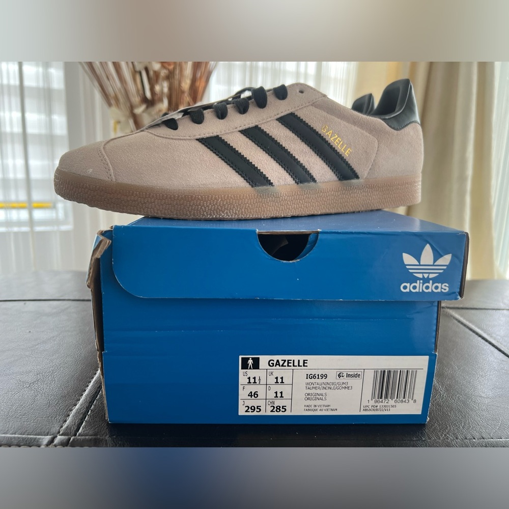 Men's Adidas Gazelle Wonder Taupe 11.5 IG6199 Original Shoes Sneakers